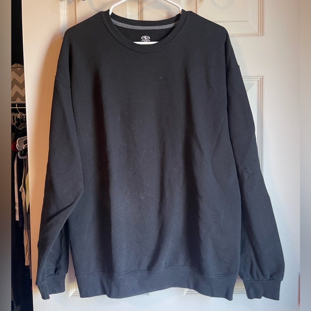Athletic Works Black Crew Neck Sweater